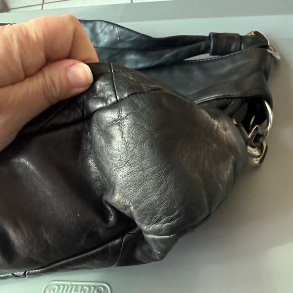 Authentic CHANEL Black Quilted Hobo Bag with Silver Hardware - Picture 10 of 16